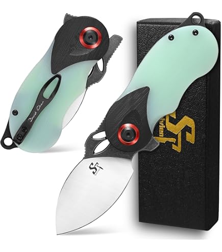 Amazon.com : Sitivien ST156 Pocket Folding Knife, Sandvik 14C28N
